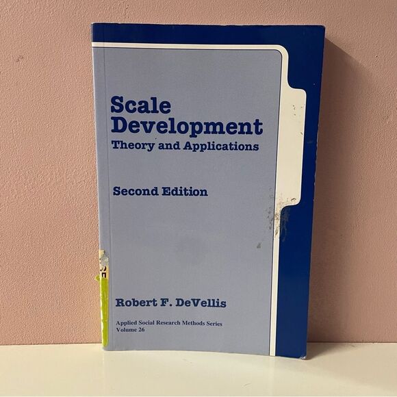 Scale Development Theory & Applications 2nd Ed. by Robert F. DeVellis Paperback - Picture 1 of 8